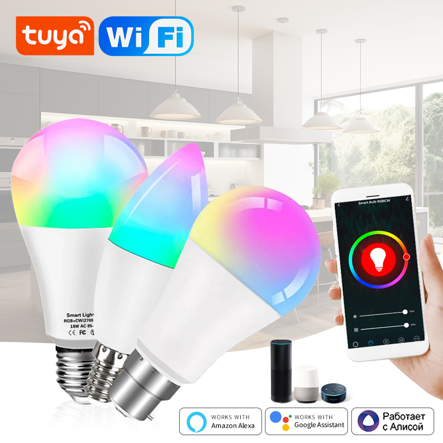 Smart Home Yellow - Żarówka LED Tuya Smart WiFi Alexa