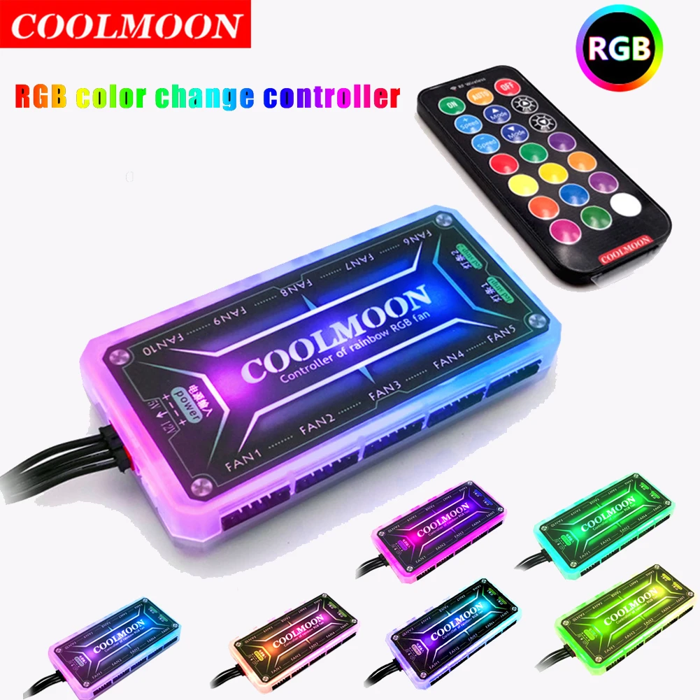 Smart Home Gadgets - Kontroler COOLMOON ARGB 12V 5A 6Pin