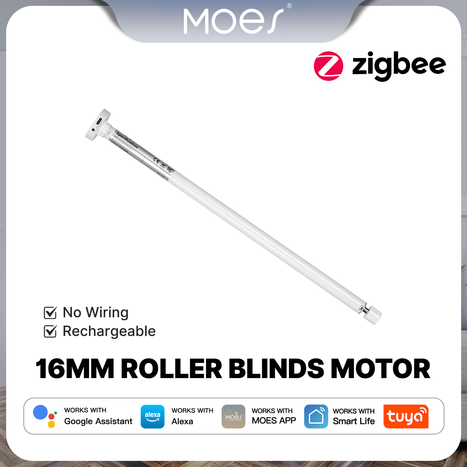 Smart Home Blinds - Silnik do rolet MOES Tuya Zigbee