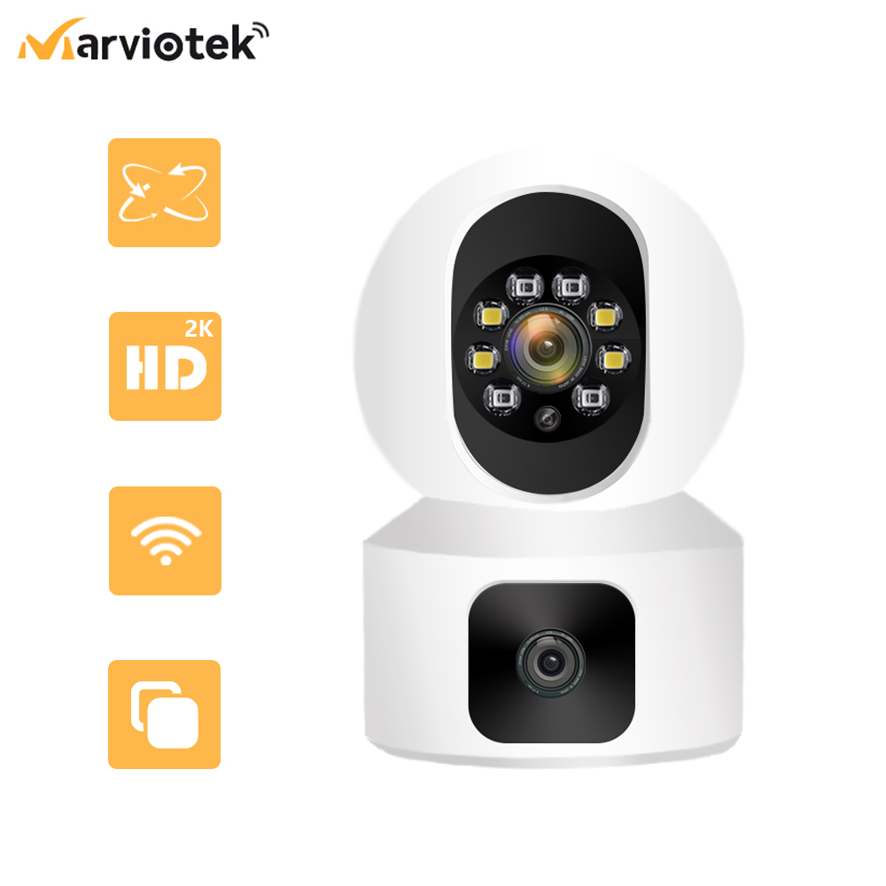 Smart Home Kamera - Kamera 2K Wifi Kamera Icsee Daul