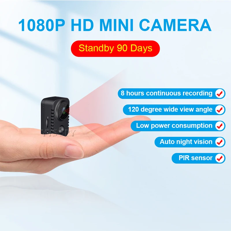 Smart Home Kamera - Mini kamera HD Kamera Cyfrowy dyktafon