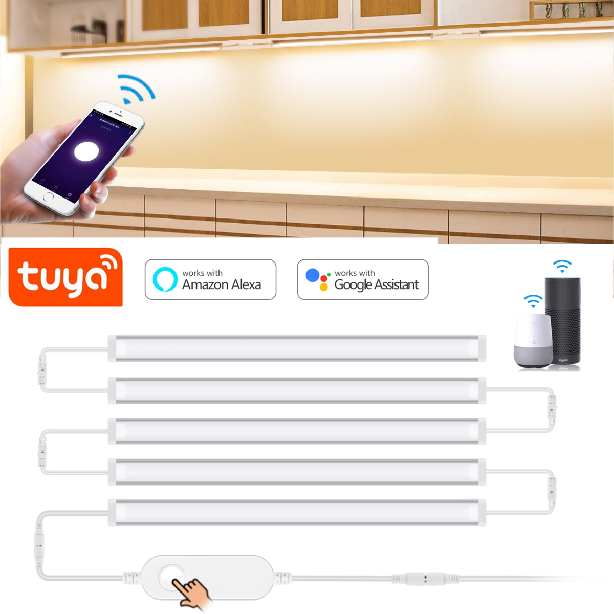 Smart Home Theater - 1-5 sztuk Kuchnia Tuya Inteligentna lampa