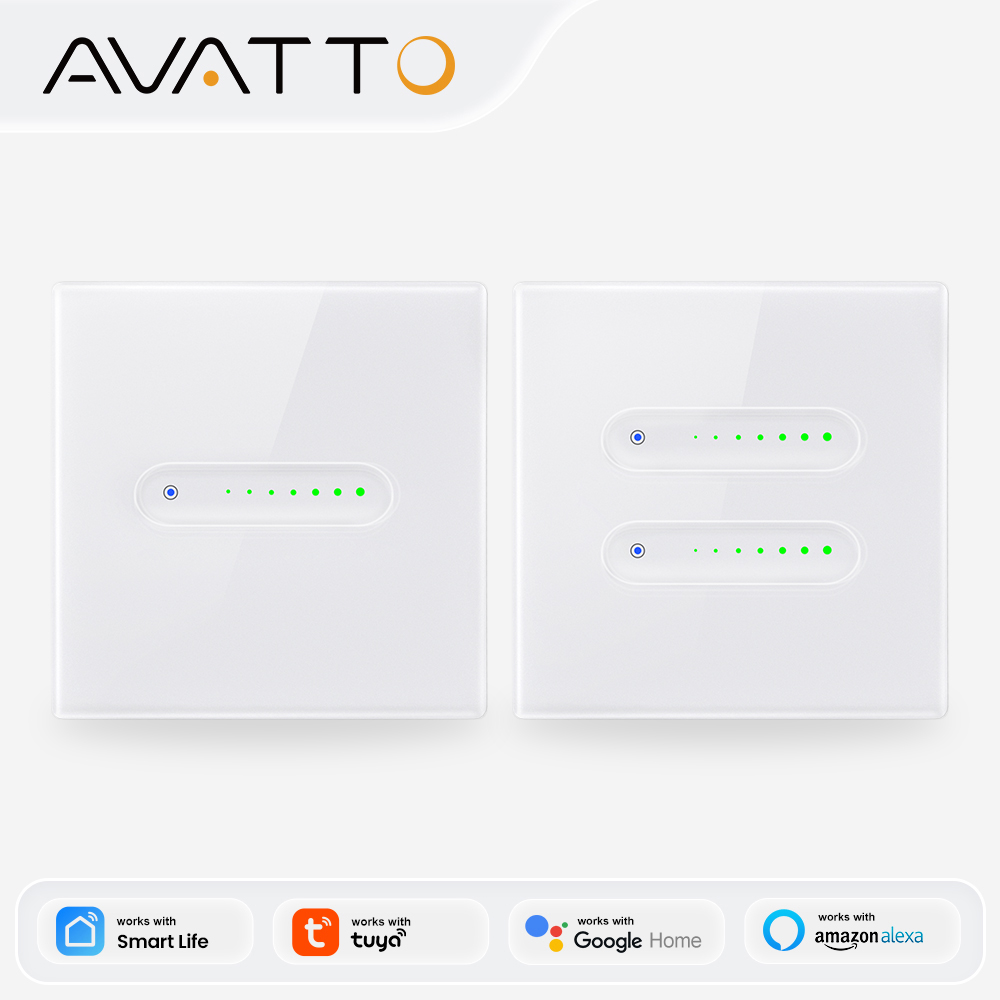 Smart Home Life - AVATTO WiFi 1/2-kanałowy inteligentny ściemniacz, dotykowy