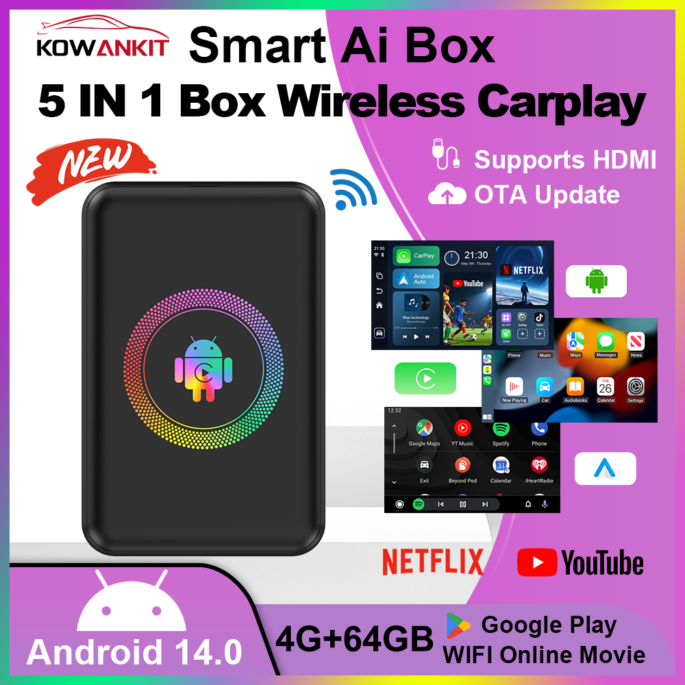 Smart Home Youtube - 2026 Kowankit 4+64G Android 14 Bezprzewodowy