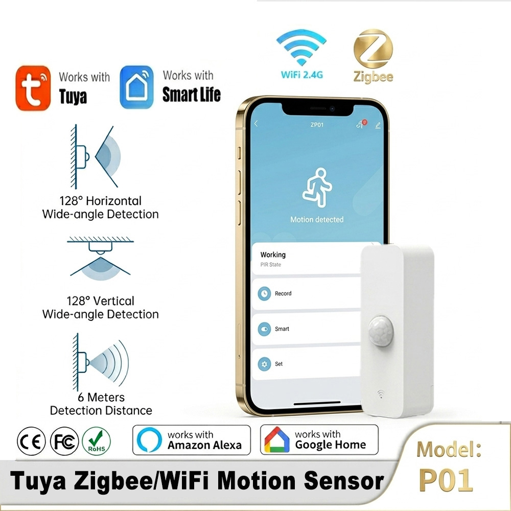 Smart Home Setup - Inteligentny czujnik ruchu PIR WiFi Zigbee,