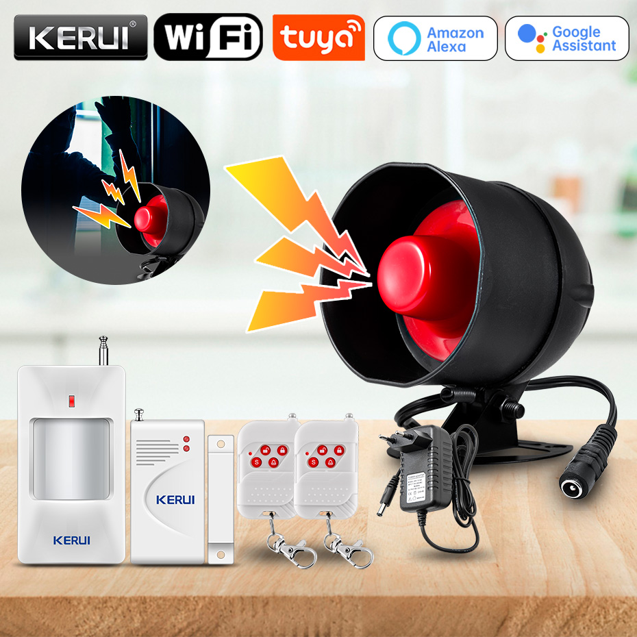 Smart Home Theater - KERUI Tuya Inteligentny Bezprzewodowy System Alarmowy