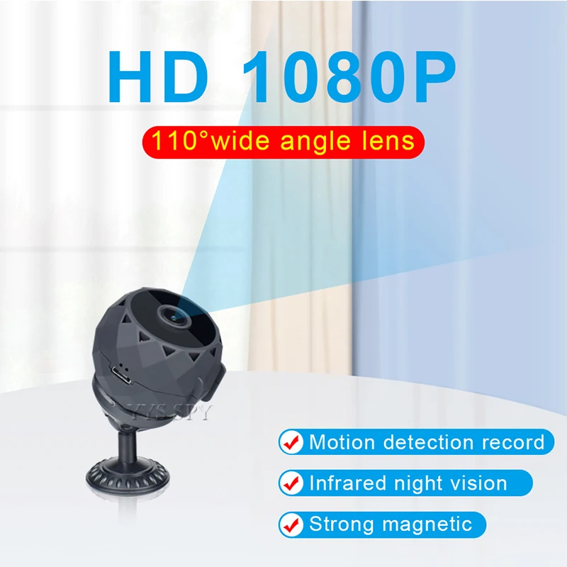 Smart Home Kamera - Mini kamera HD Night Vision Digital