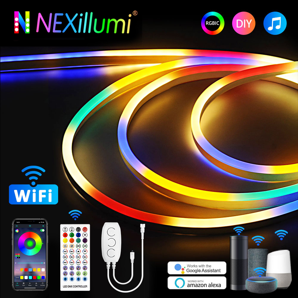 Smart Home Yellow - TUYA WiFi Neon RGBIC LED adresowalne