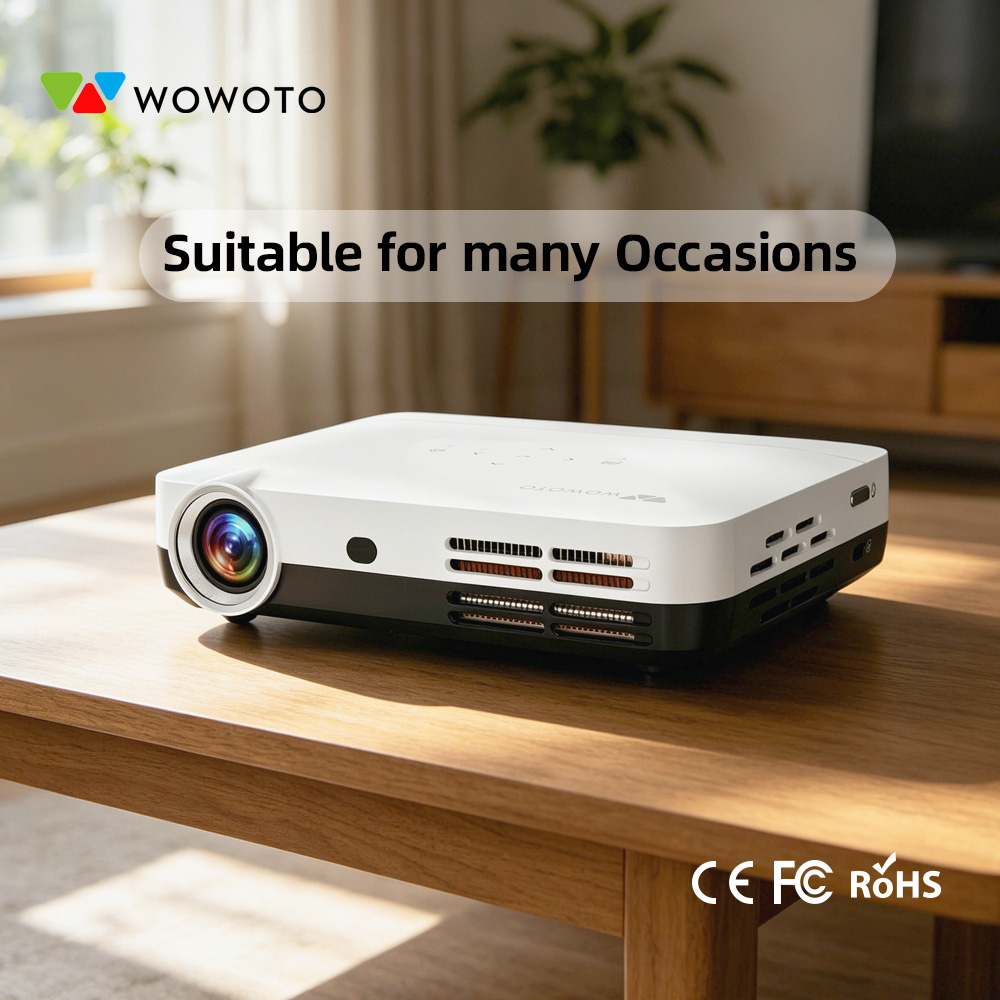 Smart Home Theater - WOWOTO Przenośny Mini Projektor Kina Domowego