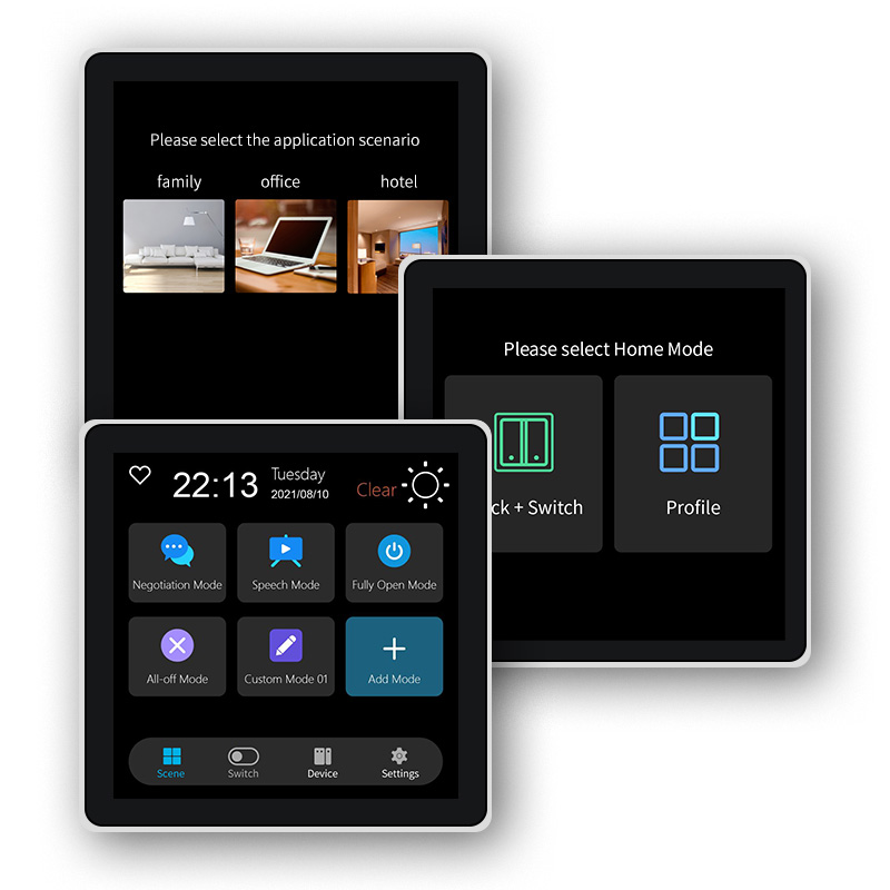 Smart Home Life - FUERS 4-calowy ekran dotykowy wielofunkcyjny inteligentny