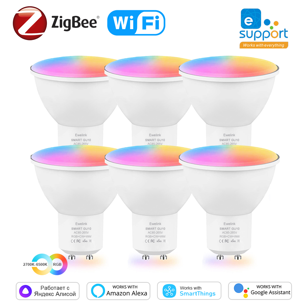 Smart Home Yellow - Inteligentny ZigBee GU10 WiFi inteligentna żarówka