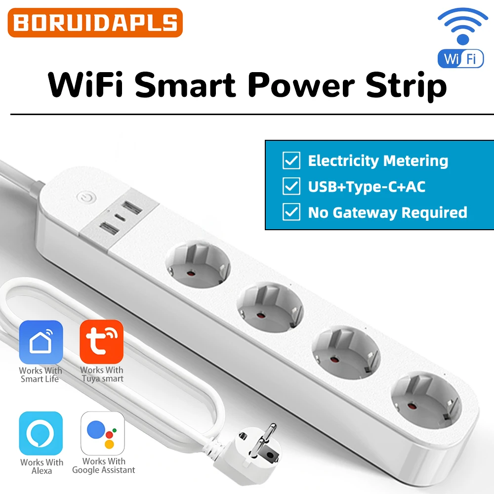 Smart Home Elements - Inteligentna listwa zasilająca WiFi BORUIDAPLS z