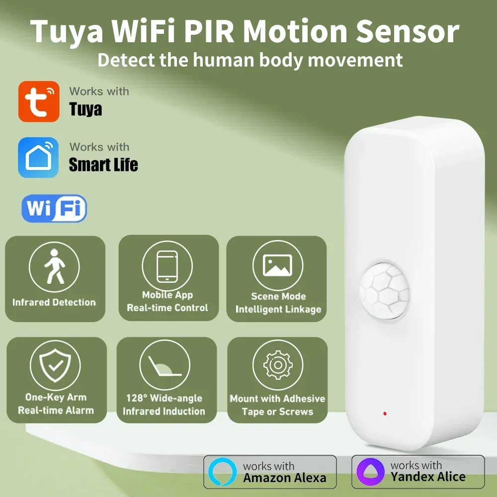 Smart Home Setup - Tuya WiFI Czujnik ruchu PIR Inteligentny