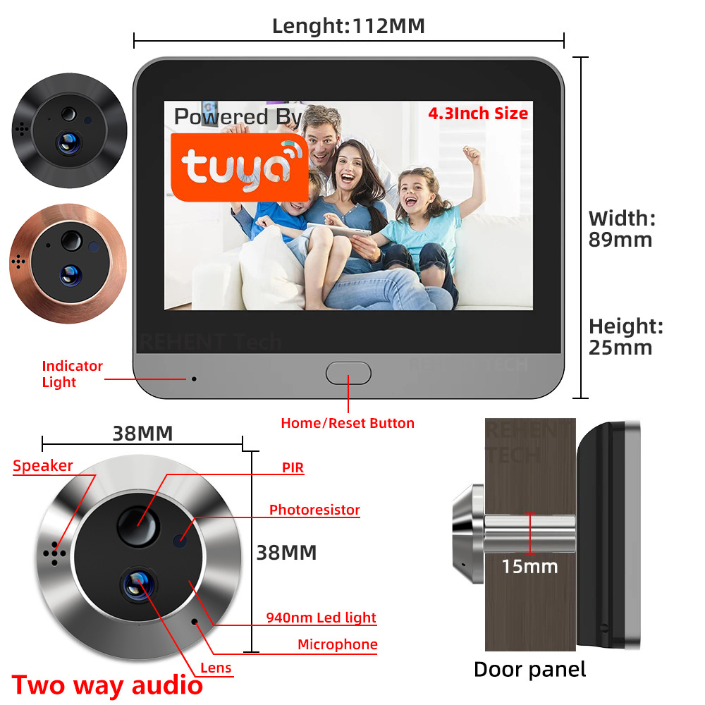 Smart Home Battery Camera - Mini Dwukierunkowy Wideorejestrator 3MP Tuya SmartLife