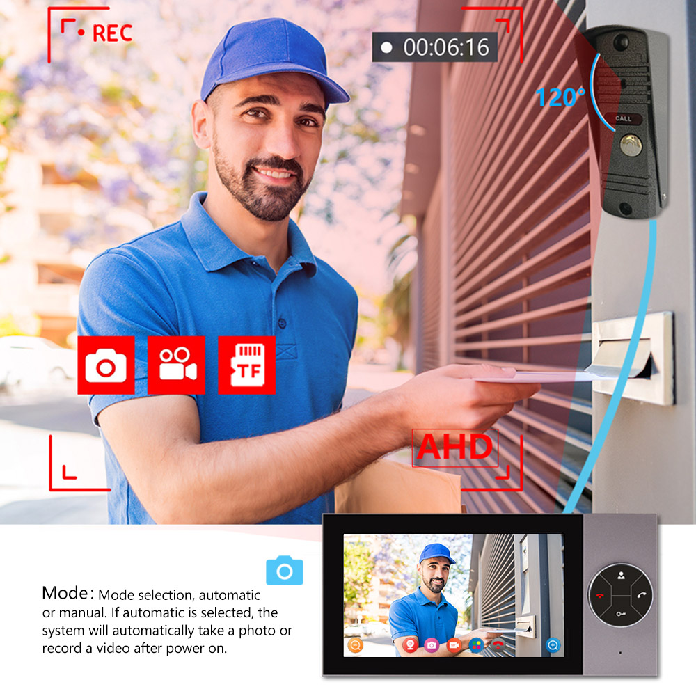 7-calowy ekran IPS 2MP 1080P T – Wifi Doorbell Camera recenzja i cena