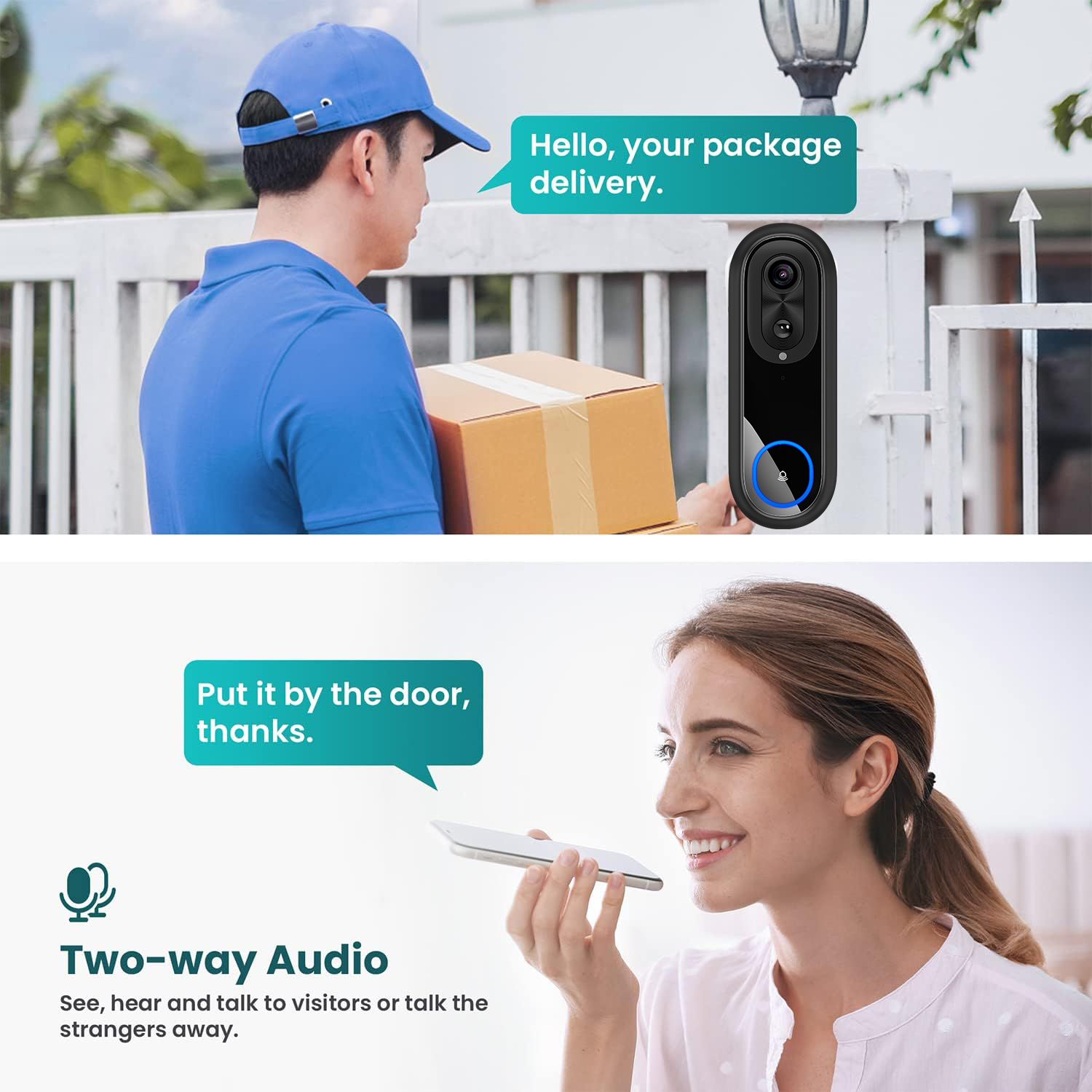 5G 2.4G WiFi wideodomofon 1080 – Smart Home Battery Camera recenzja i cena