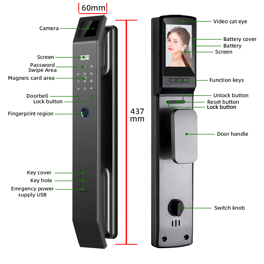 RAYKUBE DF14 Tuya WiFi Cyfrowy – Wifi Doorbell Camera recenzja i cena