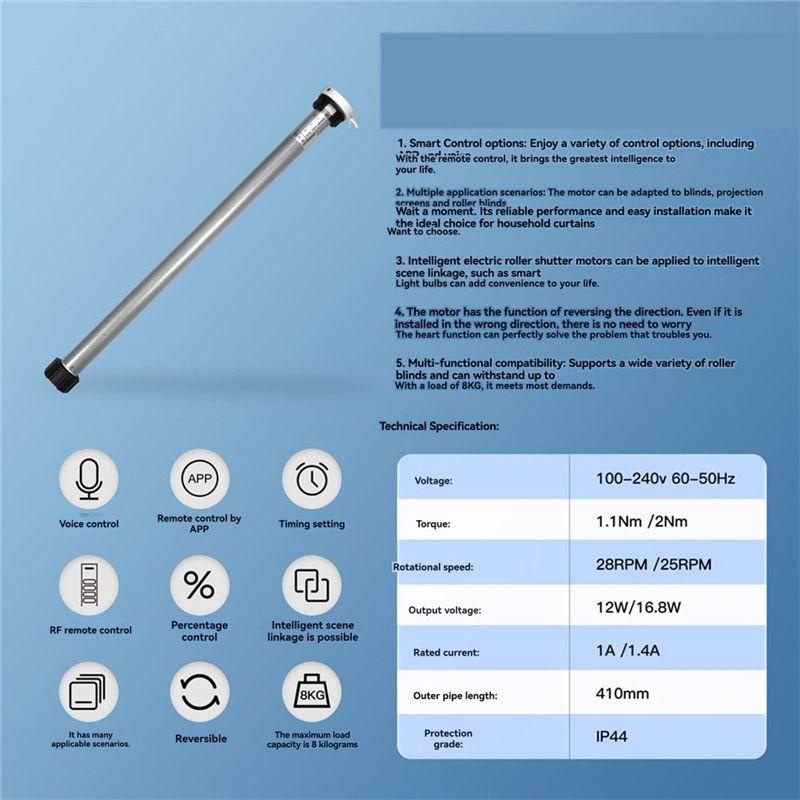 Inteligentny silnik do rolet T – Smart Home Youtube recenzja i cena