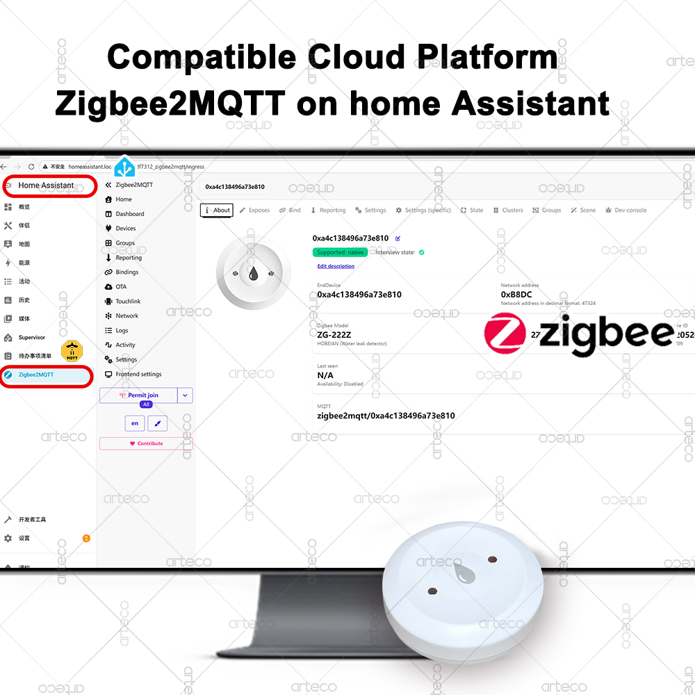 Czujnik zalania Tuya Smart Zig – Smart Home Setup recenzja i cena