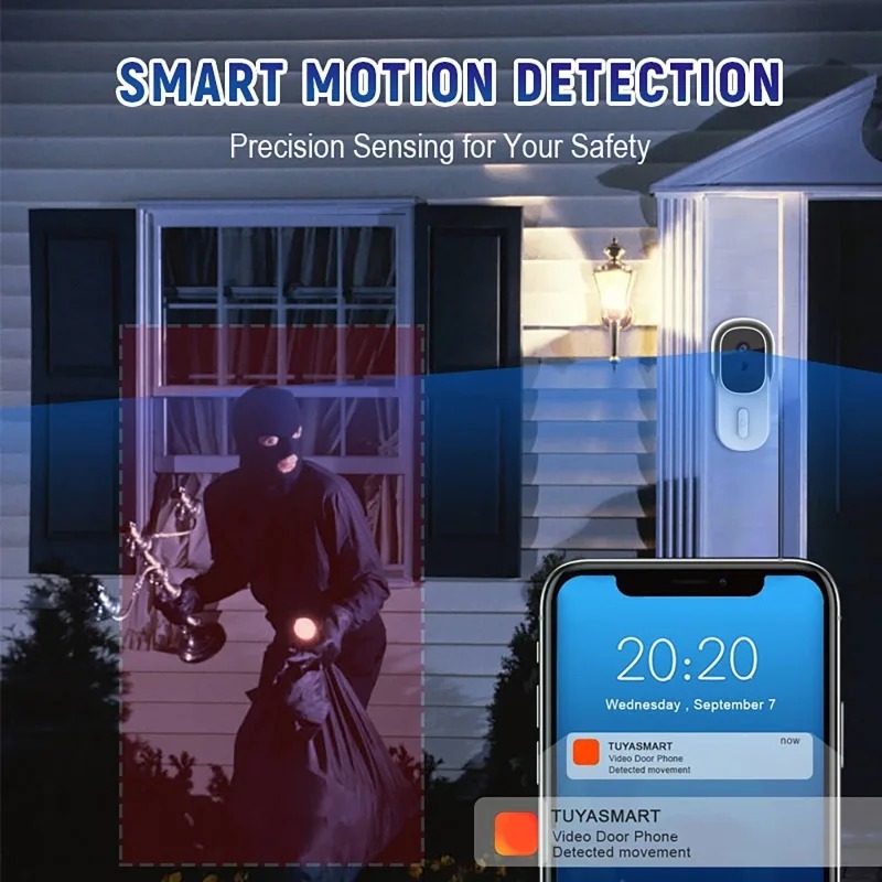 Szerokokątny wideodomofon WiFi – Wifi Doorbell Camera recenzja i cena
