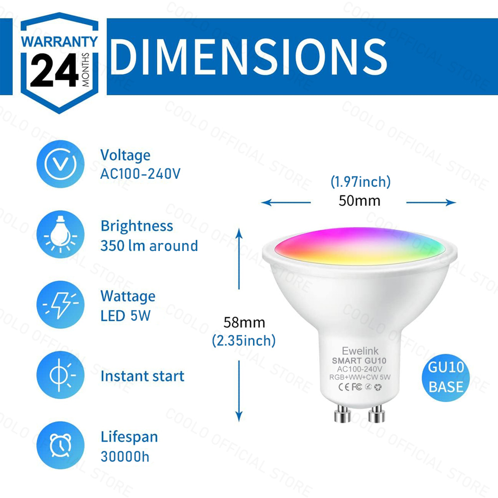 ZigBee GU10 WiFi Smart LED Lig – Smart Home Yellow recenzja i cena