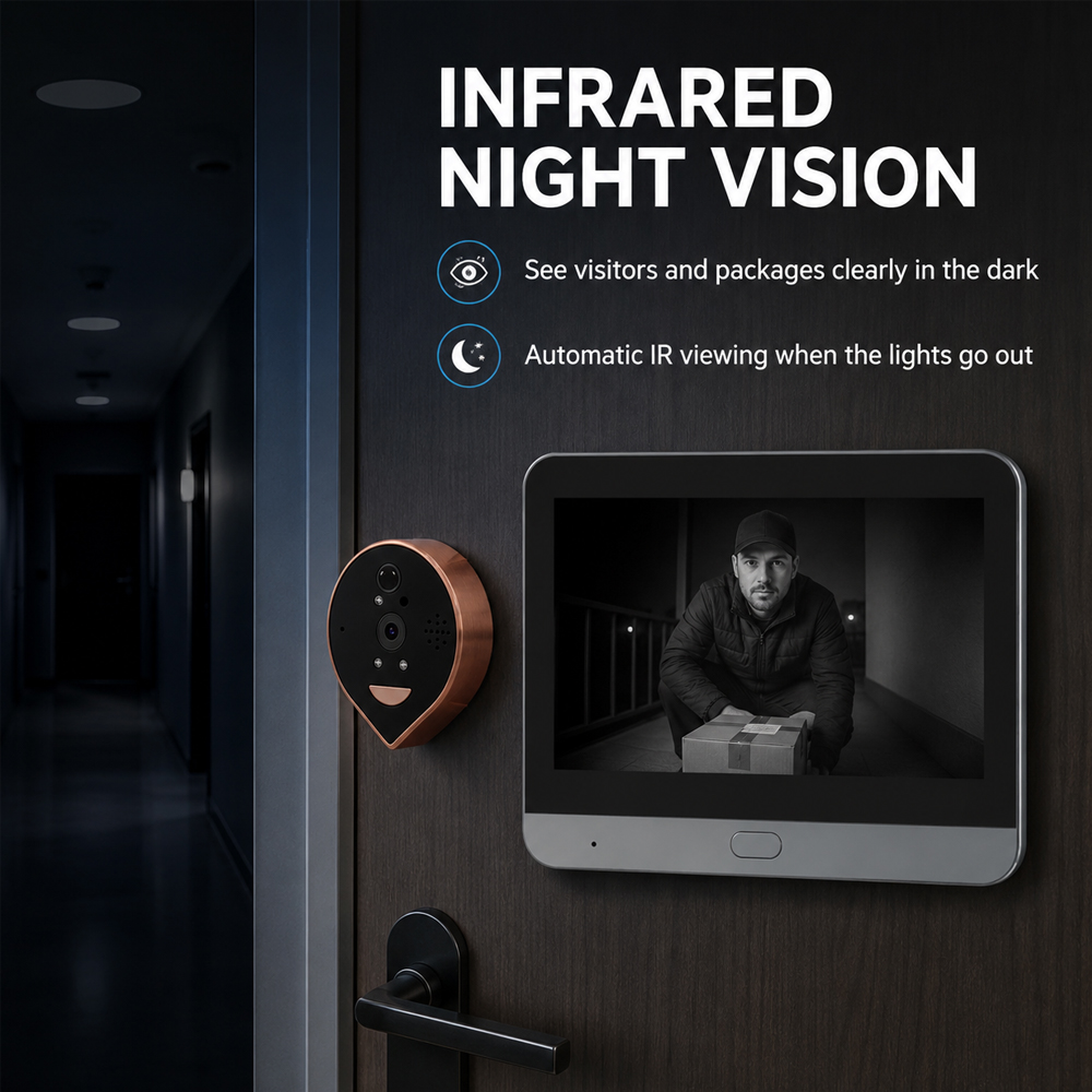 Cyfrowy wizjer wideo do drzwi  – Smart Home Battery Camera recenzja i cena