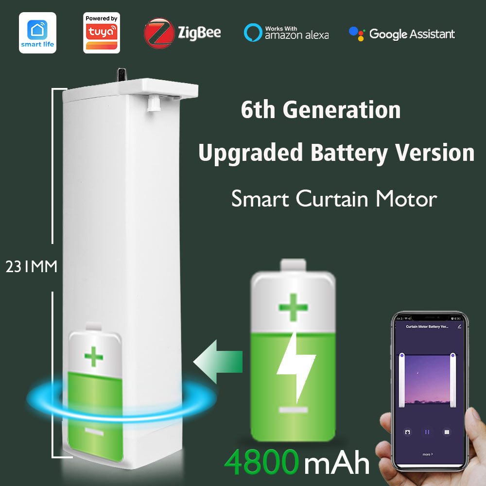 Tuya Battery Electric Curtain  – Smart Home Blinds recenzja i cena