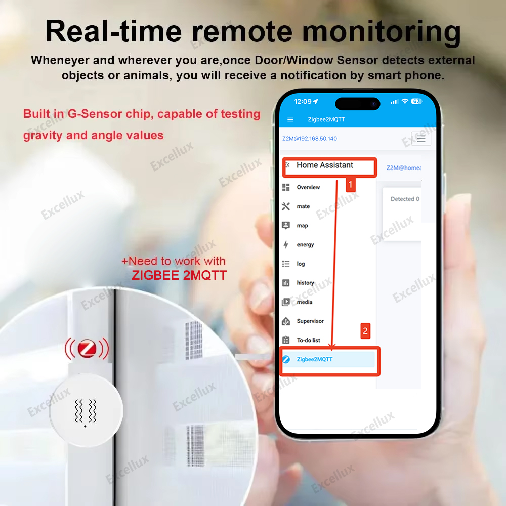 Czujnik wibracji Zigbee 3.0 Sm – Smart Home Setup recenzja i cena