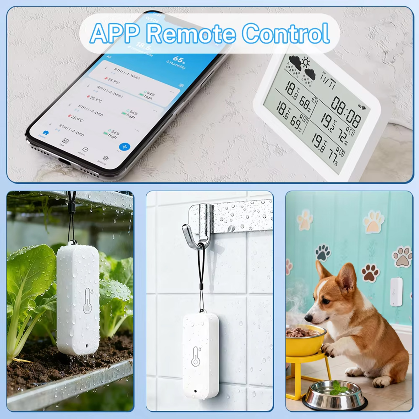 Stacja pogodowa Tuya WiFi+RF43 – Smart Home Elements recenzja i cena