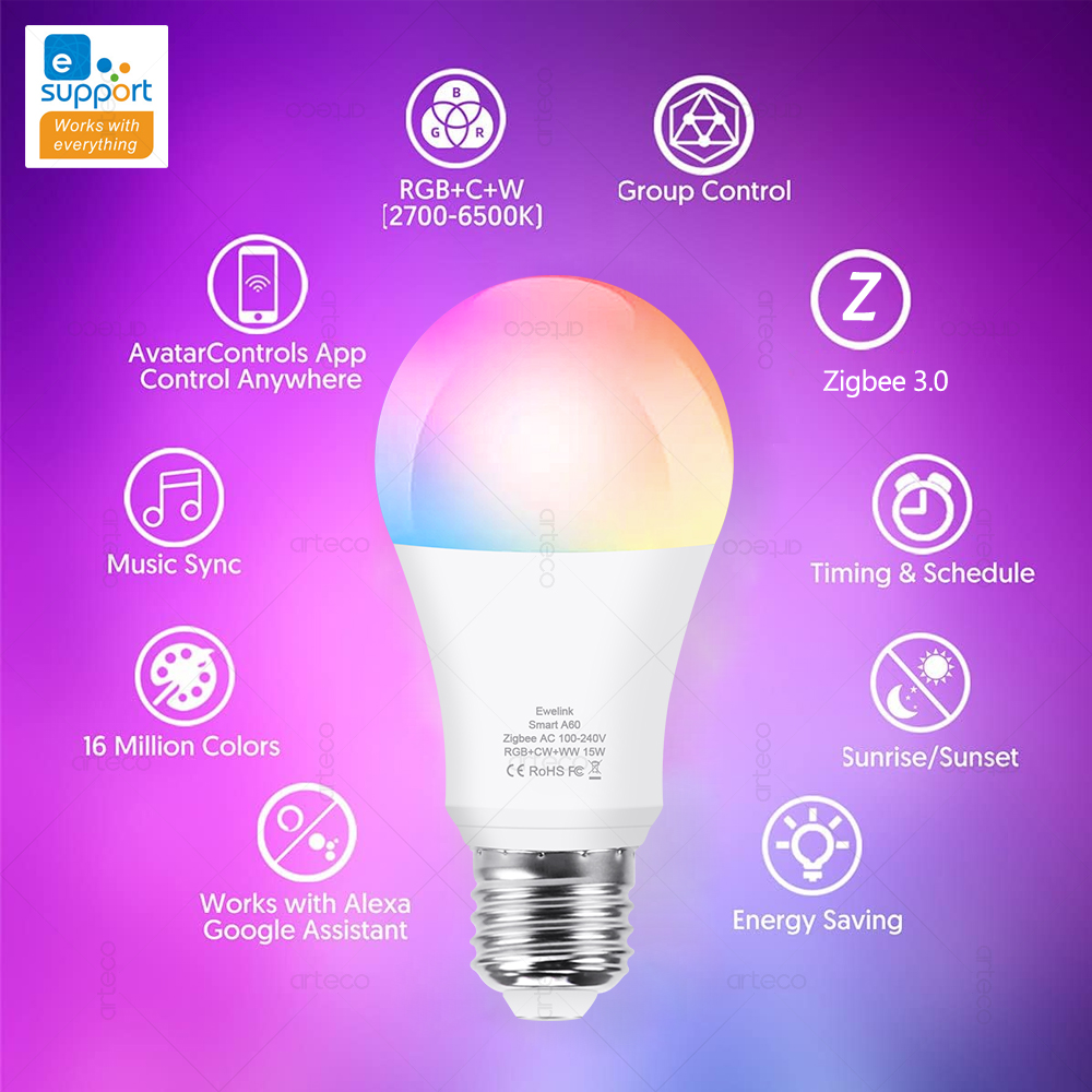 15W 18W E27 Zigbee Smart Light – Smart Home Yellow recenzja i cena