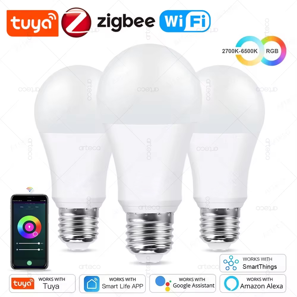 Tuya E27 Zigbee LED Bulbs WiFi – Smart Home Yellow recenzja i cena